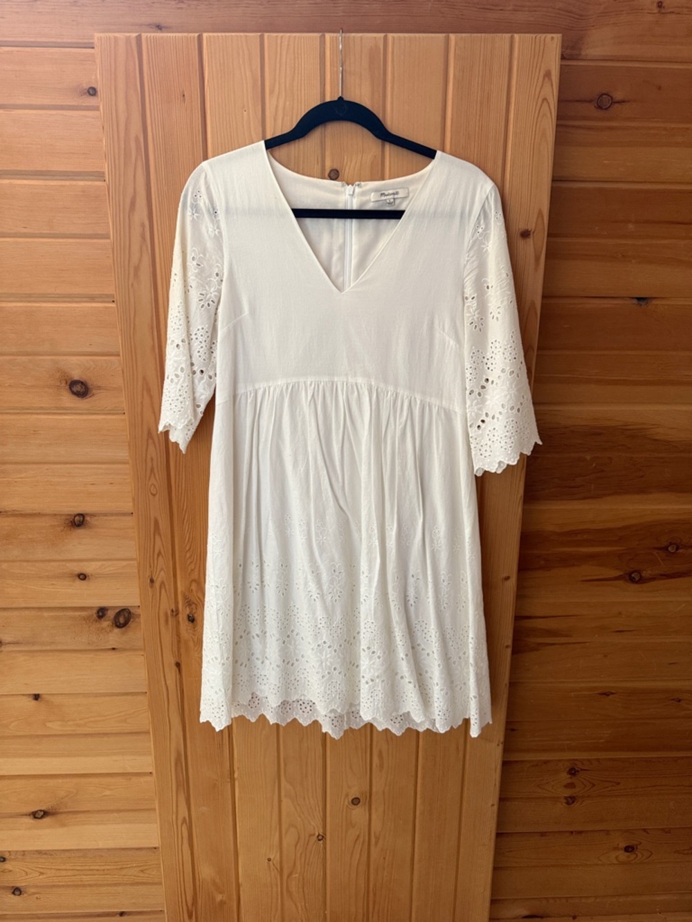 Madewell White Eyelet Mini Dress